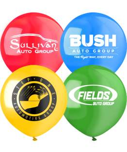 17 inch Jumbo Auto Dealership-Balloons Latex